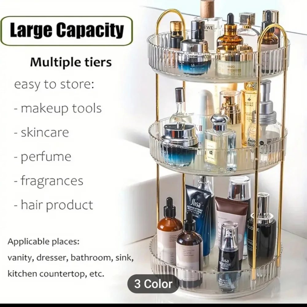 New Amber Two-Tier 360 Degree Organizer